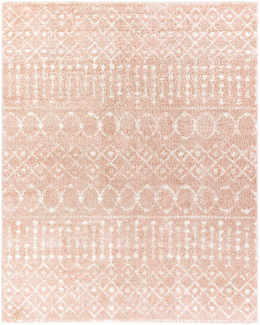 Box Peach Modern Style Area Rug