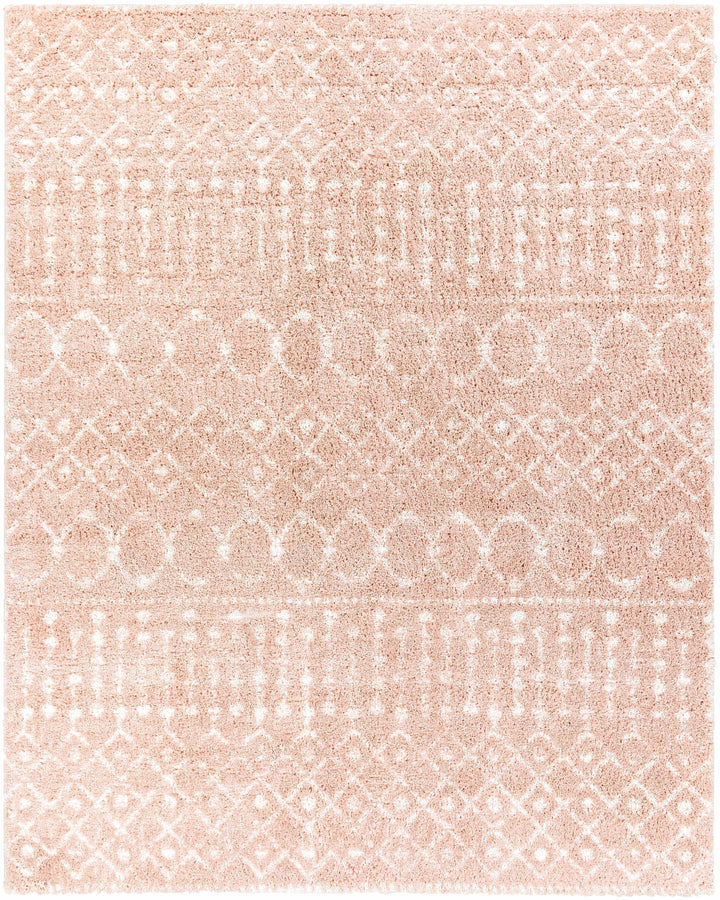 Box Peach Modern Style Area Rug