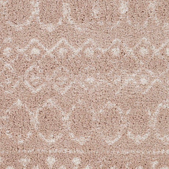 Box Peach Modern Style Area Rug