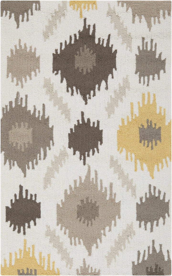 Byhalia Contemporary Style Taupe And Ivory Hand Tufted Area Rug - The Rug Decor
