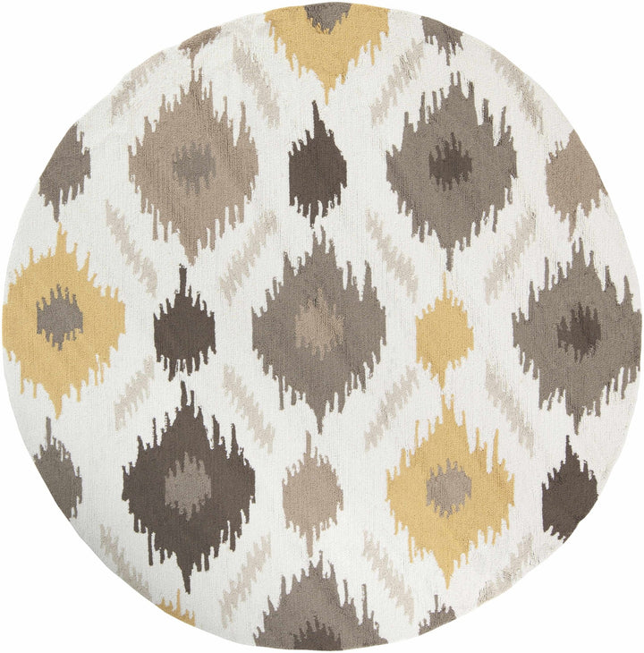 Byhalia Contemporary Style Taupe And Ivory Hand Tufted Area Rug - The Rug Decor