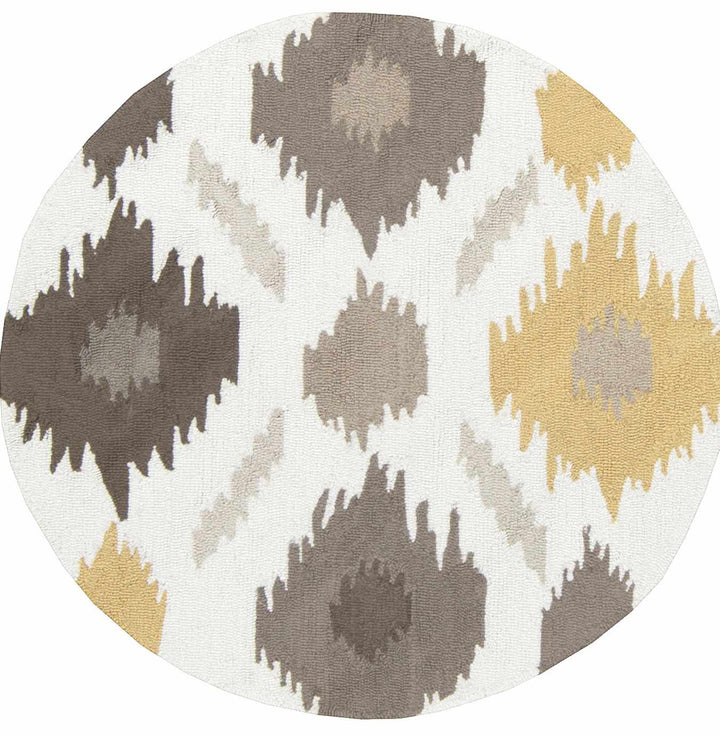 Byhalia Contemporary Style Taupe And Ivory Hand Tufted Area Rug - The Rug Decor