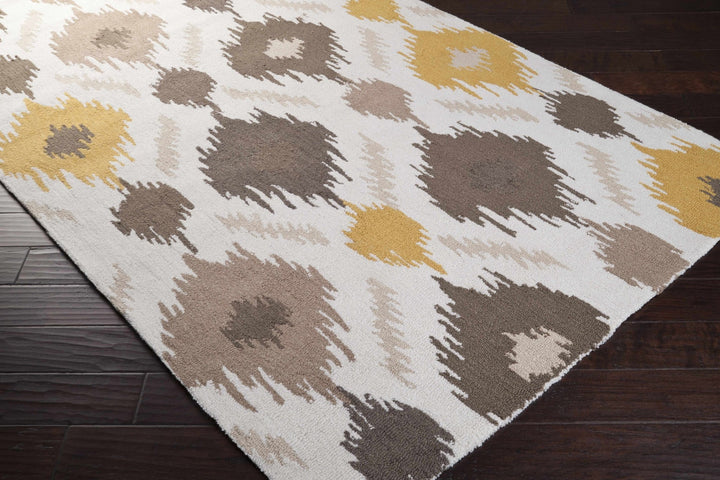 Byhalia Contemporary Style Taupe And Ivory Hand Tufted Area Rug - The Rug Decor