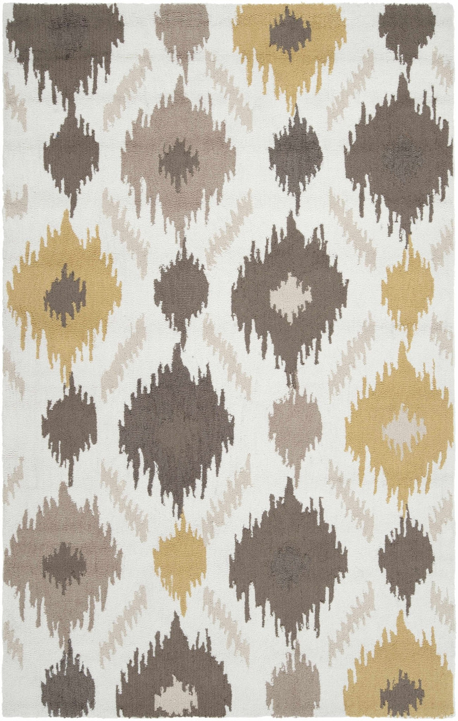 Byhalia Contemporary Style Taupe And Ivory Hand Tufted Area Rug - The Rug Decor