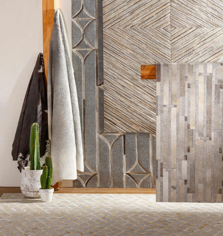 Byng Modern Style Gray And Beige Area Rug - The Rug Decor