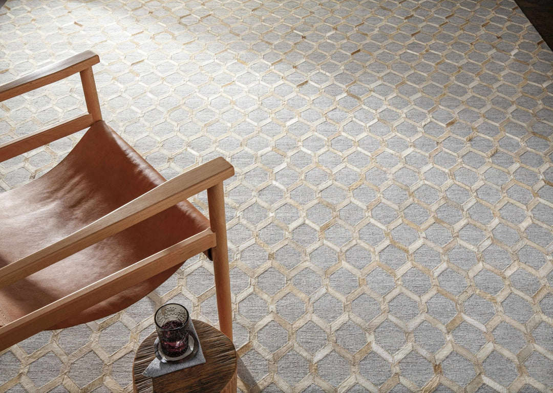 Byng Modern Style Gray And Beige Area Rug - The Rug Decor