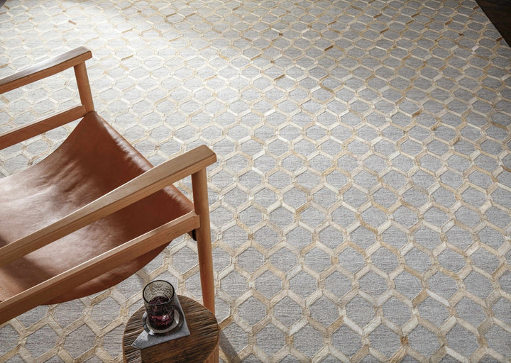 Byng Modern Style Gray And Beige Area Rug - The Rug Decor