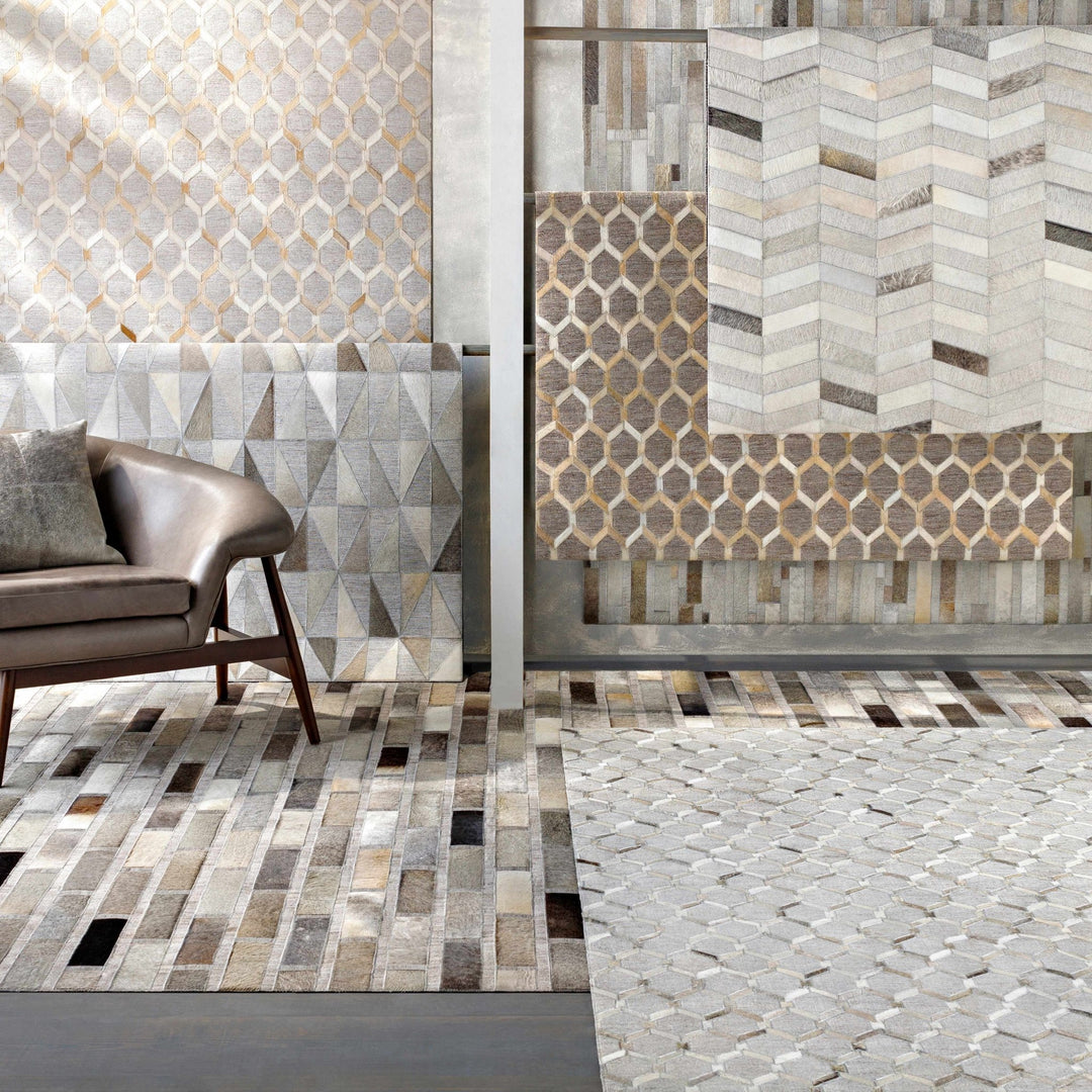 Byng Modern Style Gray And Beige Area Rug - The Rug Decor