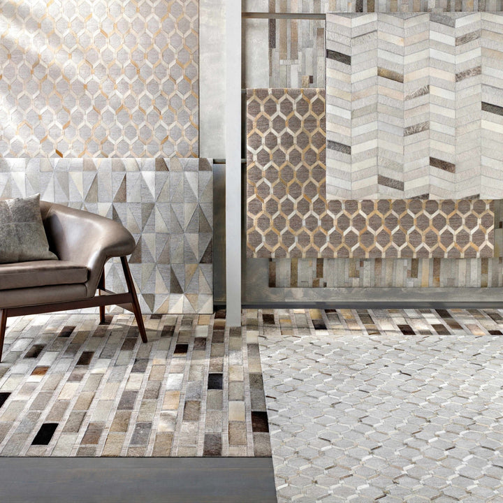 Byng Modern Style Gray And Beige Area Rug - The Rug Decor