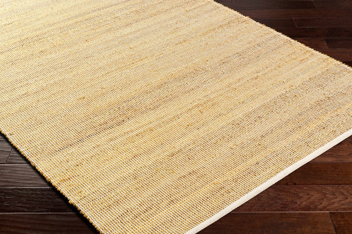 Byrne Modern Solid Design Tan Hand Woven Jute Area Rug - The Rug Decor