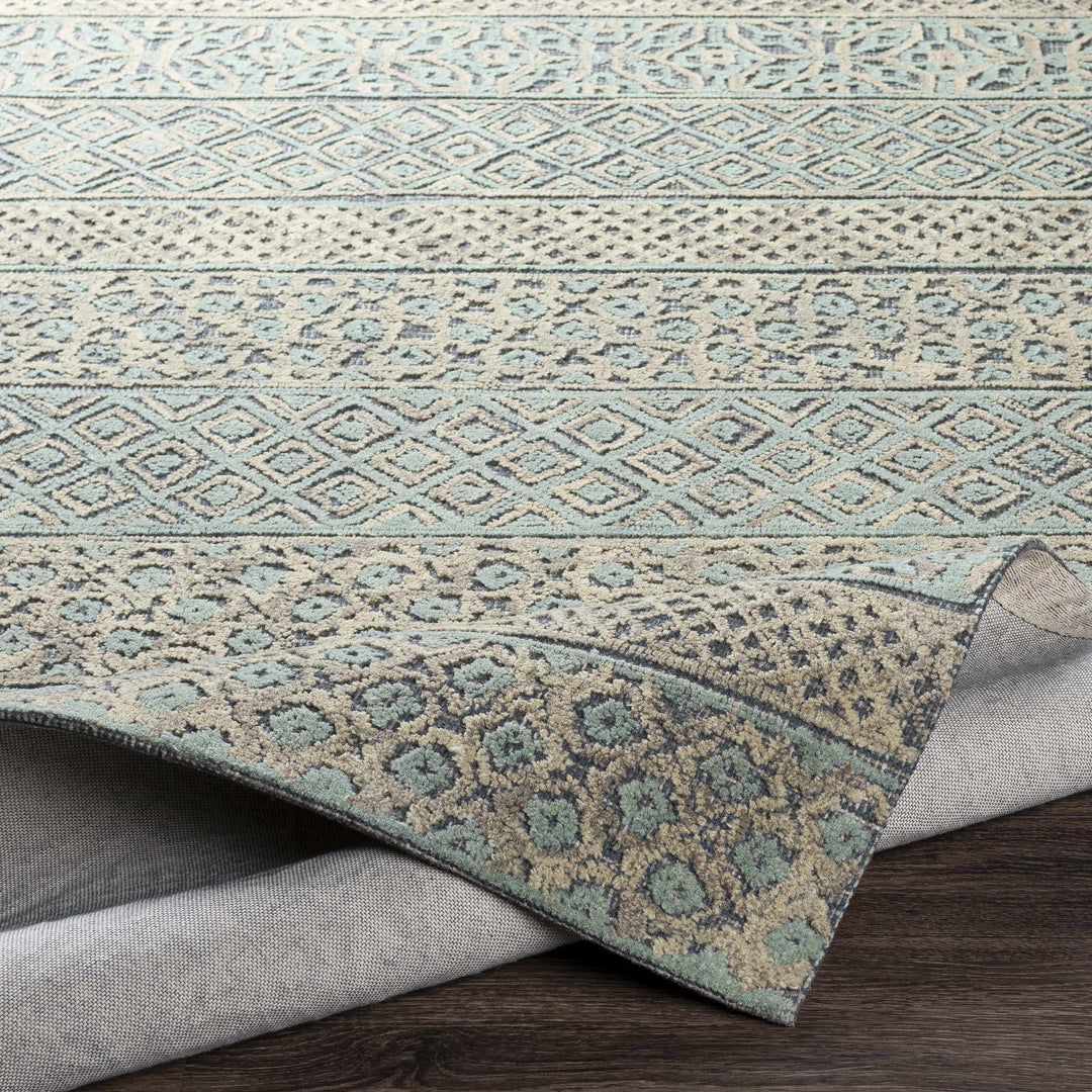 Byron Traditional Style Beige And Green Hand Tufted Area Rug