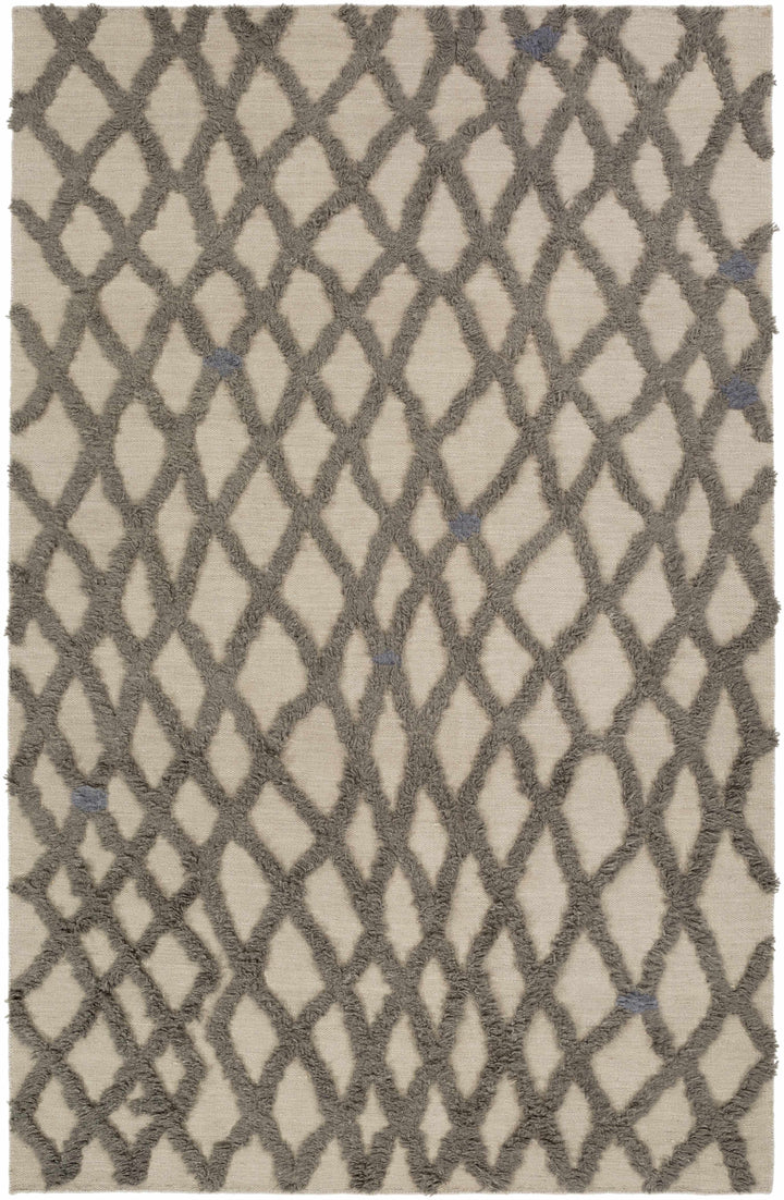 Clare Modern Geometrical Design Beige And Gray Area Rug
