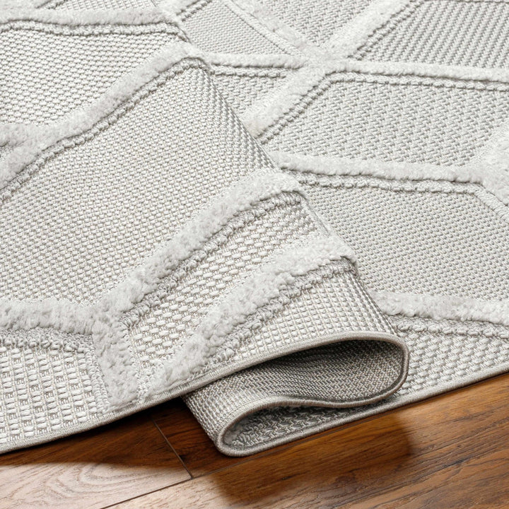 Cadak Gray Contemporary geometrical Design Outdoor Rug - The Rug Decor