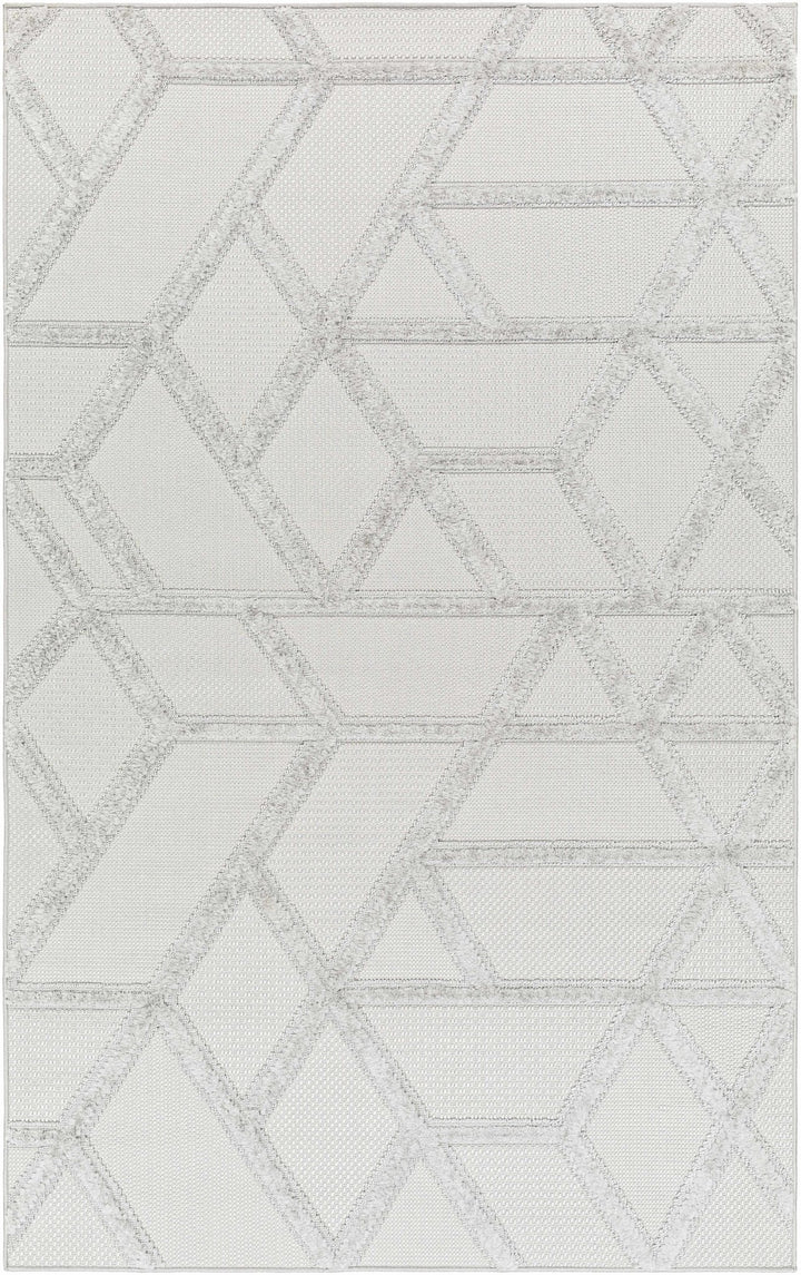Cadak Gray Contemporary geometrical Design Outdoor Rug - The Rug Decor