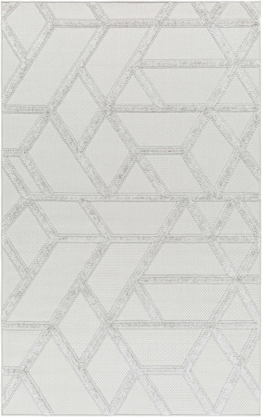 Cadak Gray Contemporary geometrical Design Outdoor Rug - The Rug Decor