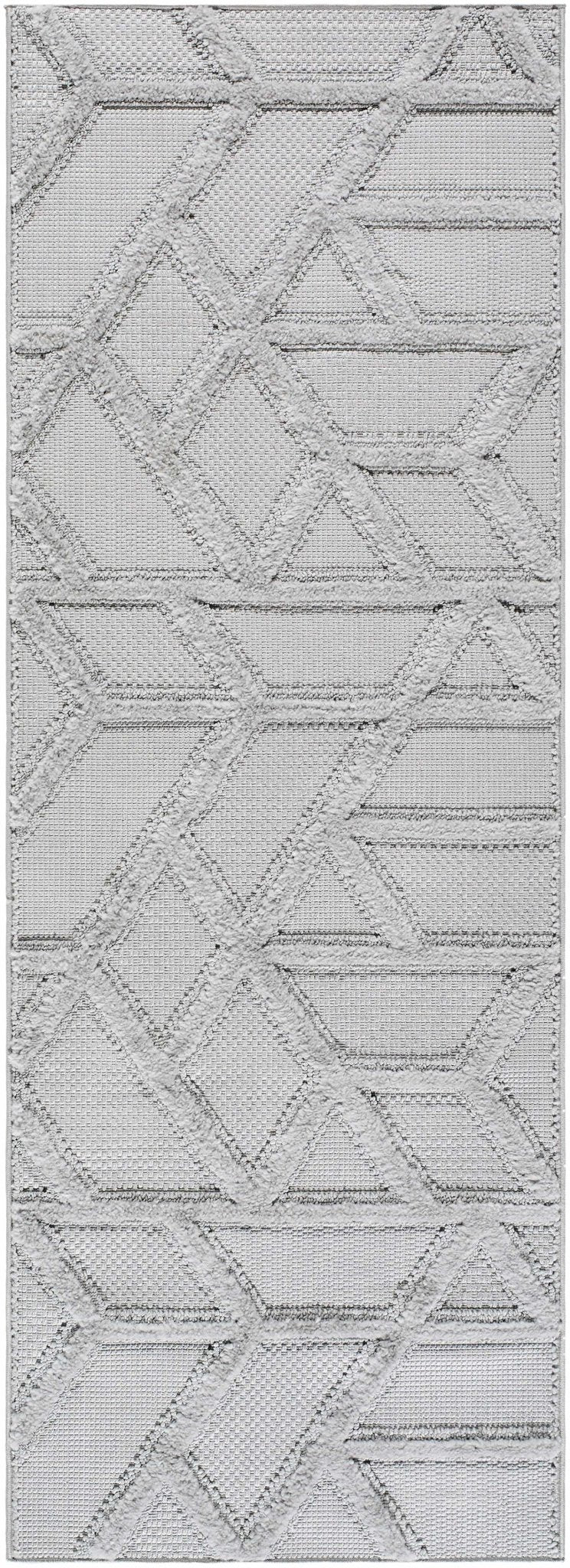 Cadak Gray Contemporary geometrical Design Outdoor Rug - The Rug Decor