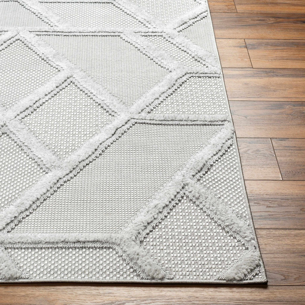 Cadak Gray Contemporary geometrical Design Outdoor Rug - The Rug Decor