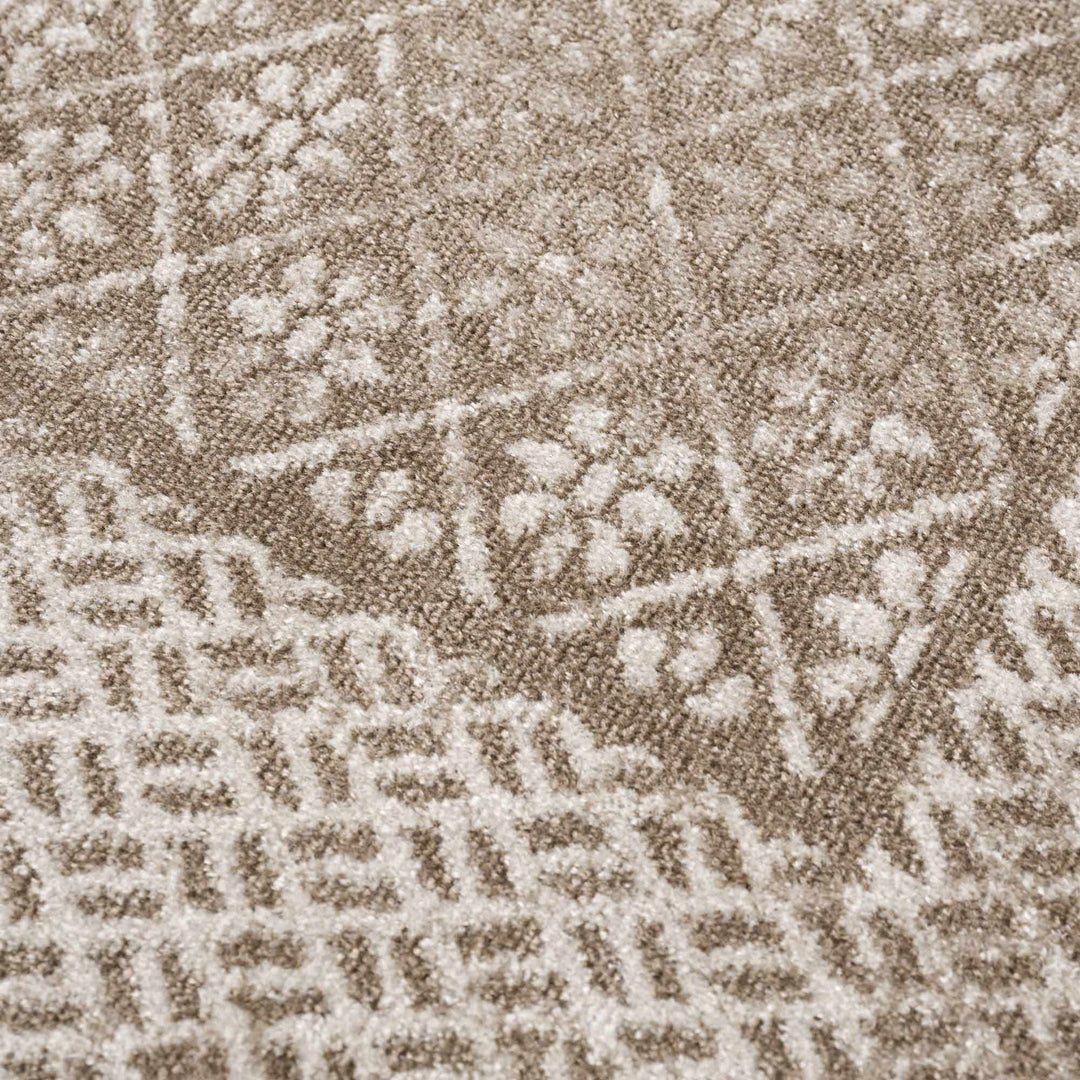 Caditaan Traditional Style Cream Machine Woven Washable Rug - The Rug Decor