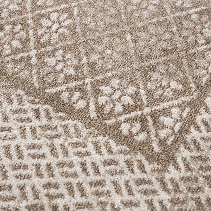 Caditaan Traditional Style Cream Machine Woven Washable Rug - The Rug Decor