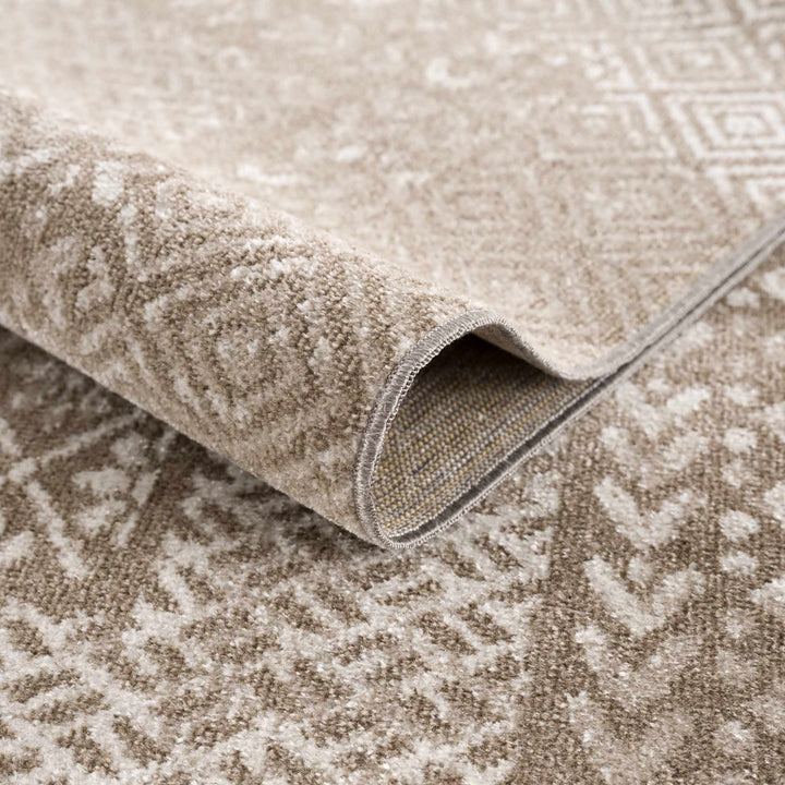 Caditaan Traditional Style Cream Machine Woven Washable Rug - The Rug Decor