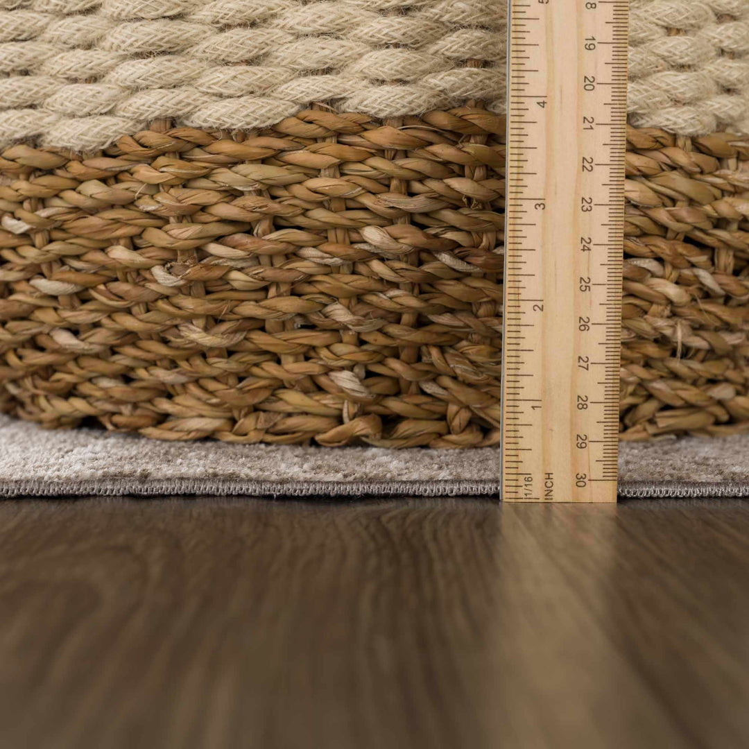 Caditaan Traditional Style Cream Machine Woven Washable Rug - The Rug Decor