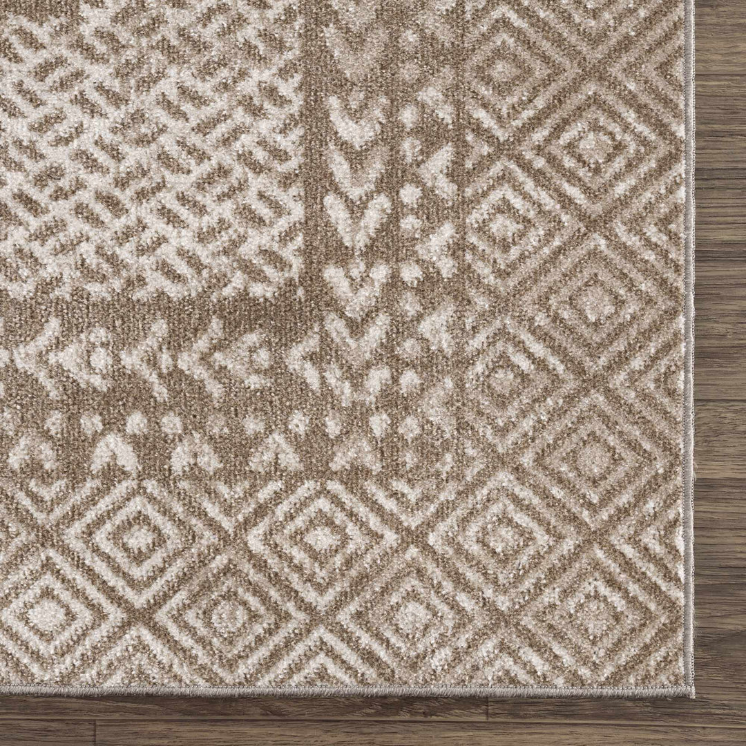 Caditaan Traditional Style Cream Machine Woven Washable Rug - The Rug Decor