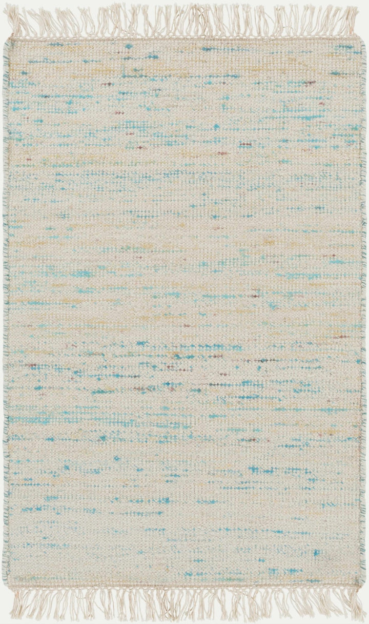 Cairnbrook Contemporary Abstract Beige And Blue Area Carpet - The Rug Decor