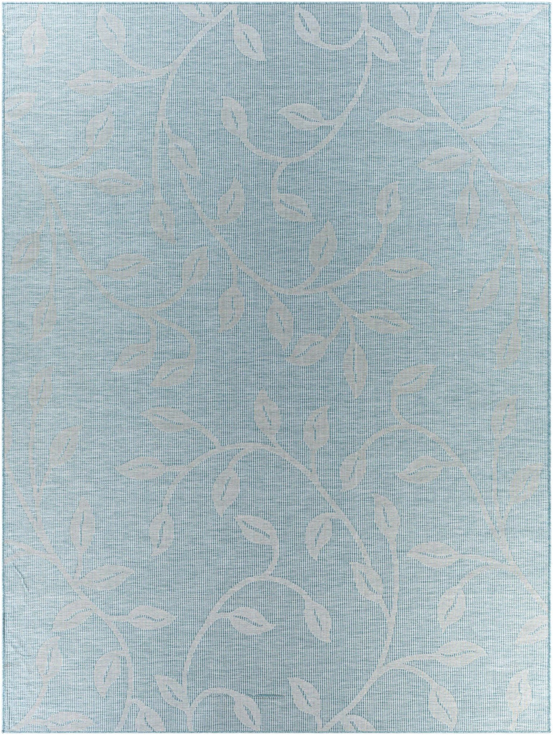 Cairnlea Modern Botanical Design Blue Outdoor Area Rug - The Rug Decor
