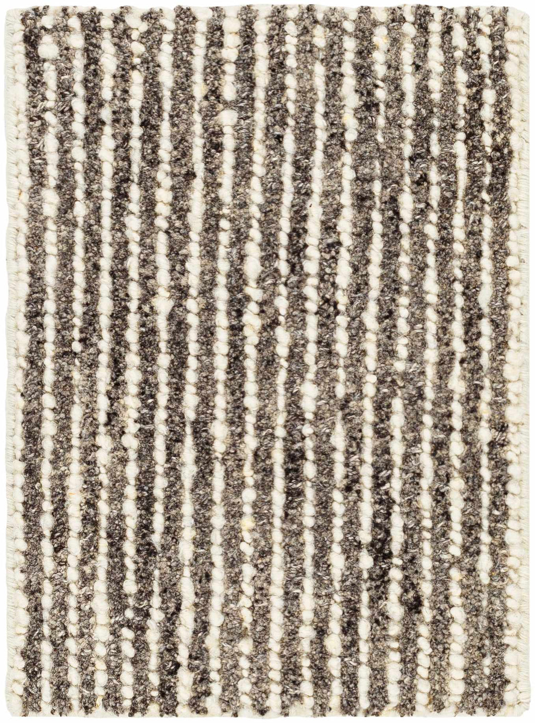 Caius Contemporary Geometrical Charcoal And Ivory Area Rug - The Rug Decor