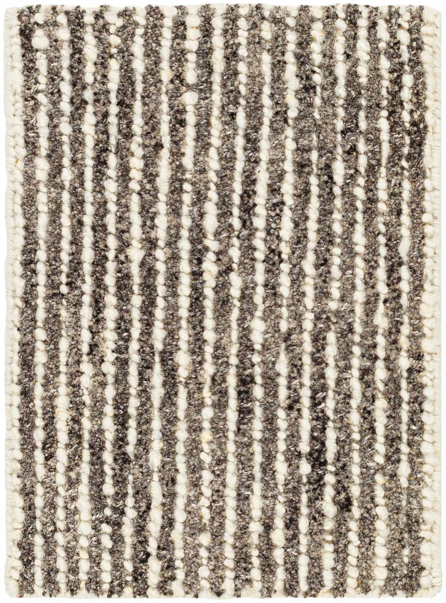 Caius Contemporary Geometrical Charcoal And Ivory Area Rug - The Rug Decor