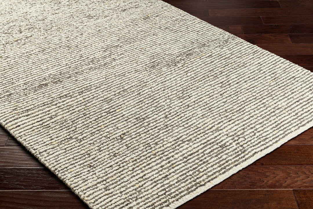 Caius Contemporary Geometrical Charcoal And Ivory Area Rug - The Rug Decor