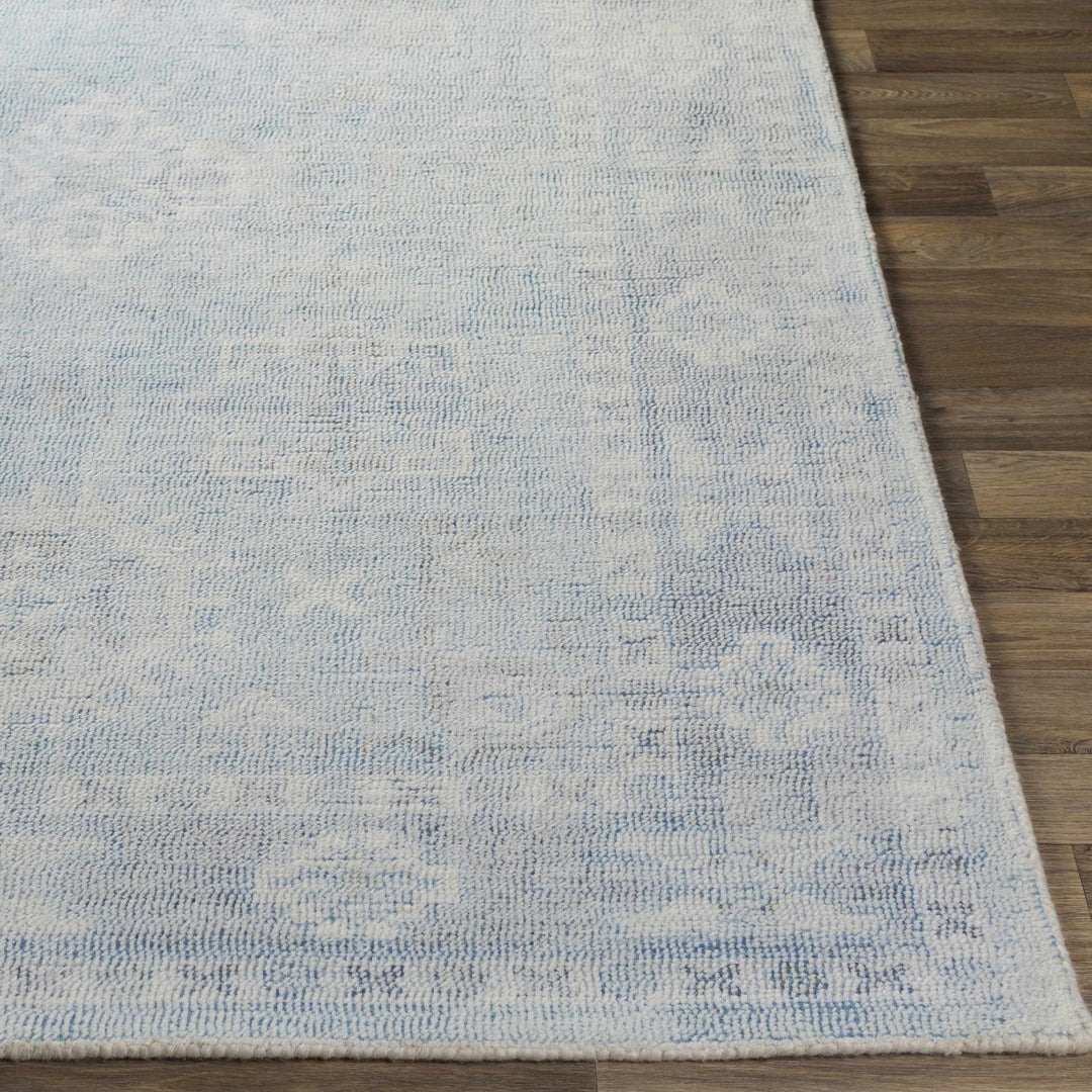 Calderbank Style Sky Blue Wool - Blend Area Rug - The Rug Decor