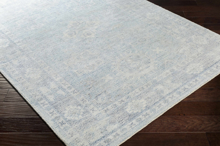 Calderbank Style Sky Blue Wool - Blend Area Rug - The Rug Decor