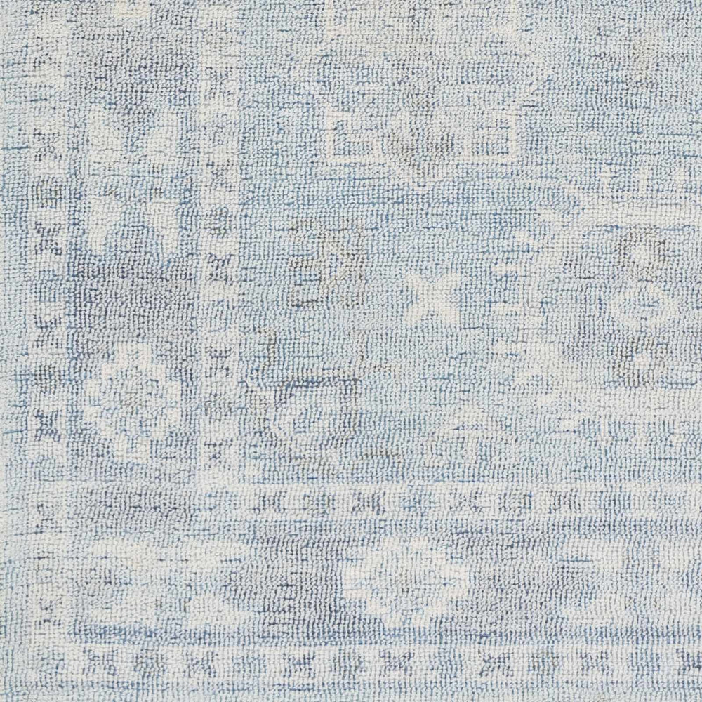 Calderbank Style Sky Blue Wool - Blend Area Rug - The Rug Decor