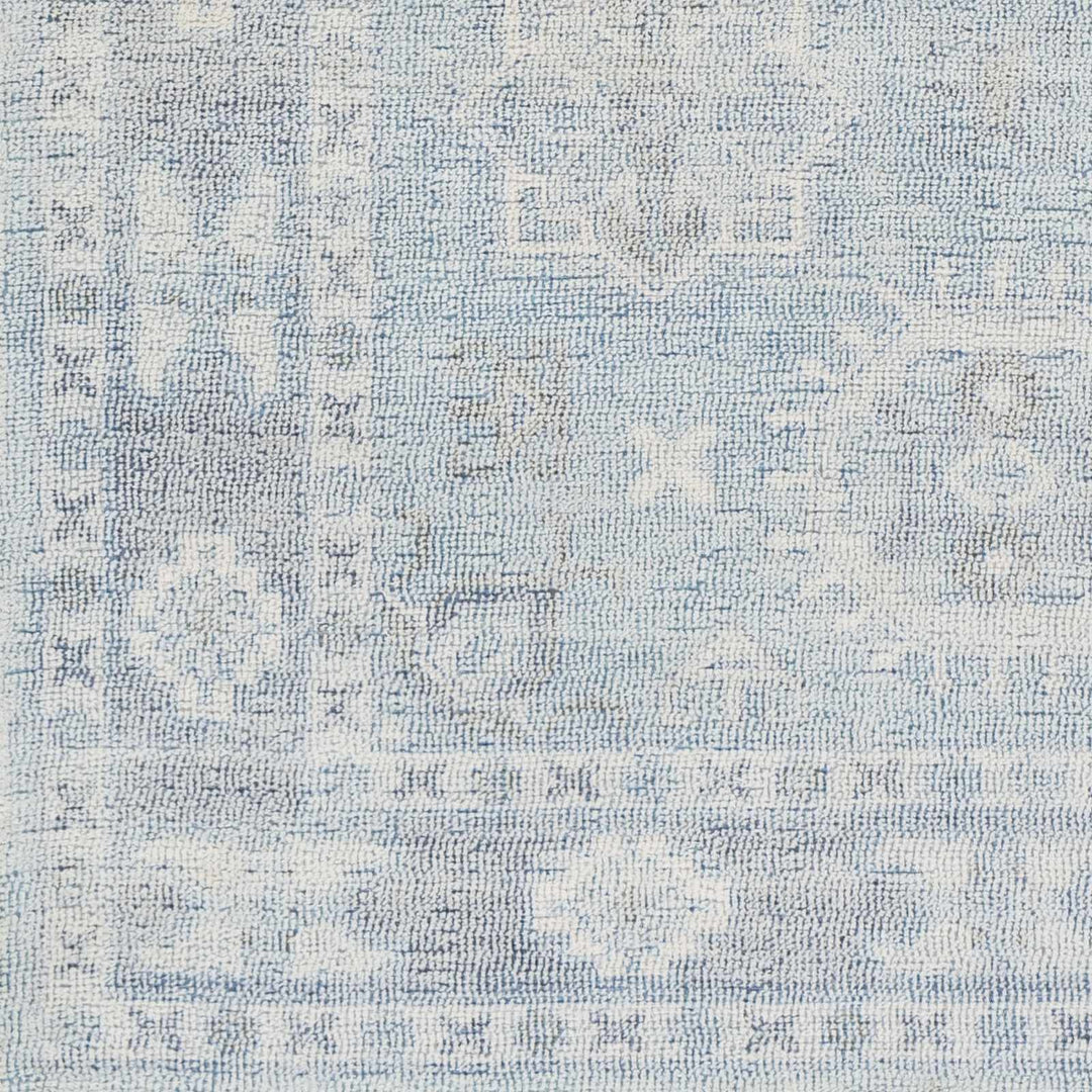 Calderbank Style Sky Blue Wool - Blend Area Rug - The Rug Decor