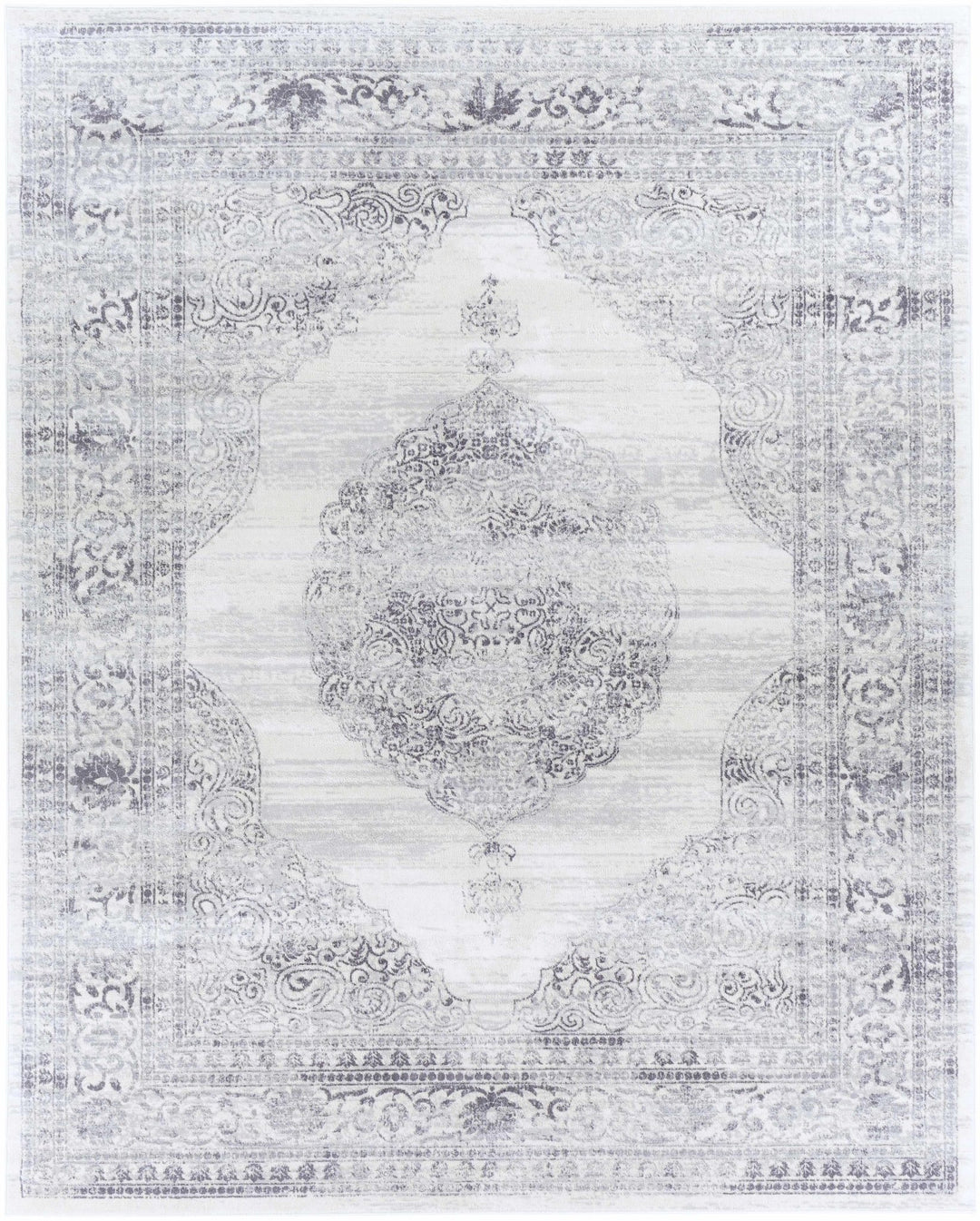 Caloundra Traditional Style Ivory And Gray Area Rug - The Rug Decor
