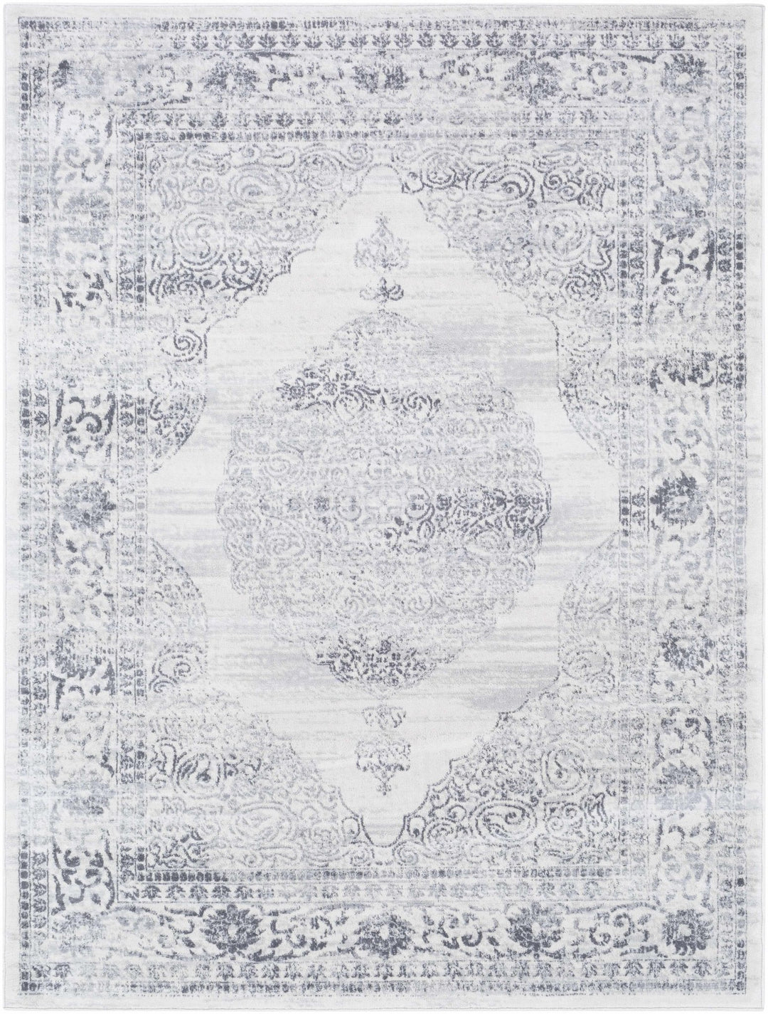 Caloundra Traditional Style Ivory And Gray Area Rug - The Rug Decor