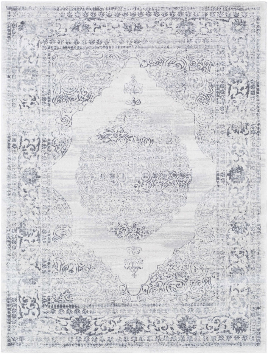 Caloundra Traditional Style Ivory And Gray Area Rug - The Rug Decor