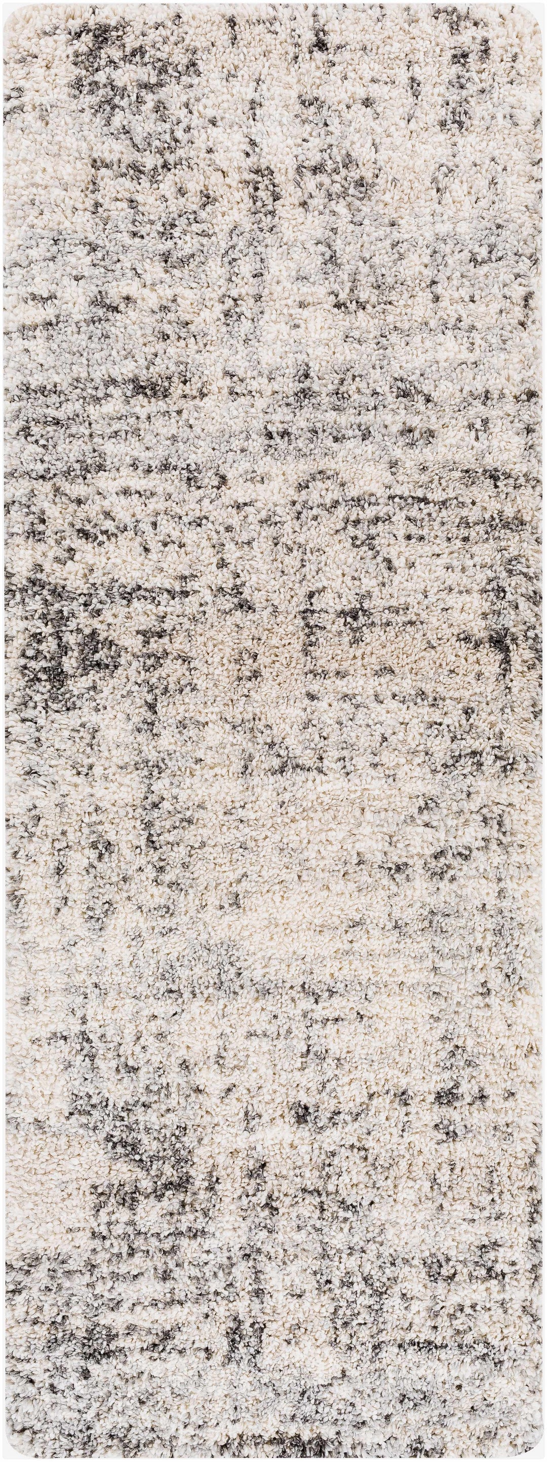 Calsib Ivory And gray Modern Abstract Design Area Rug