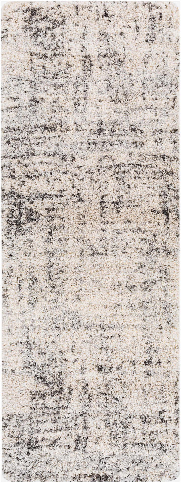 Calsib Ivory And gray Modern Abstract Design Area Rug