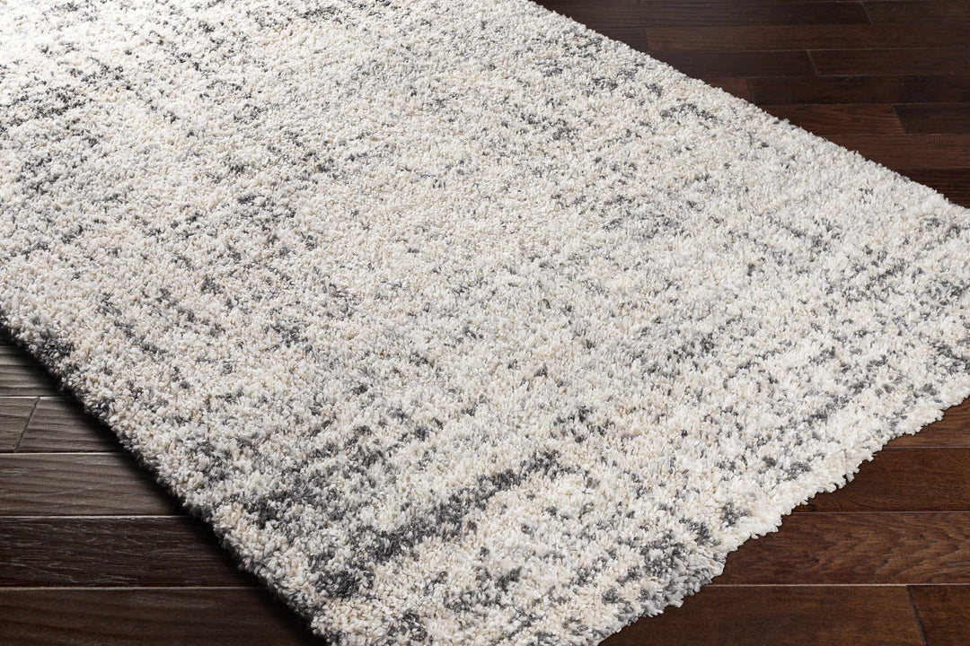 Calsib Ivory And gray Modern Abstract Design Area Rug