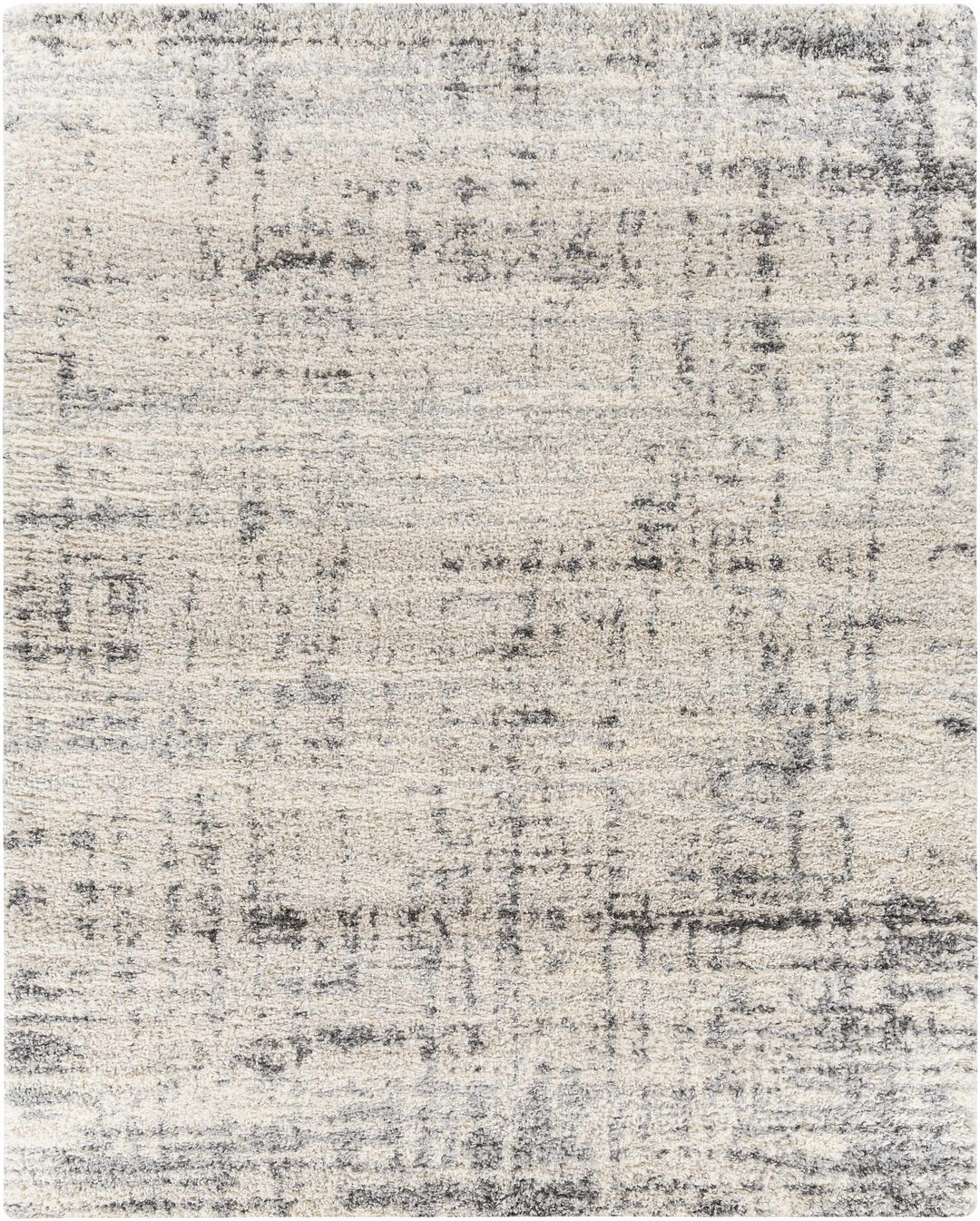 Calsib Ivory And gray Modern Abstract Design Area Rug