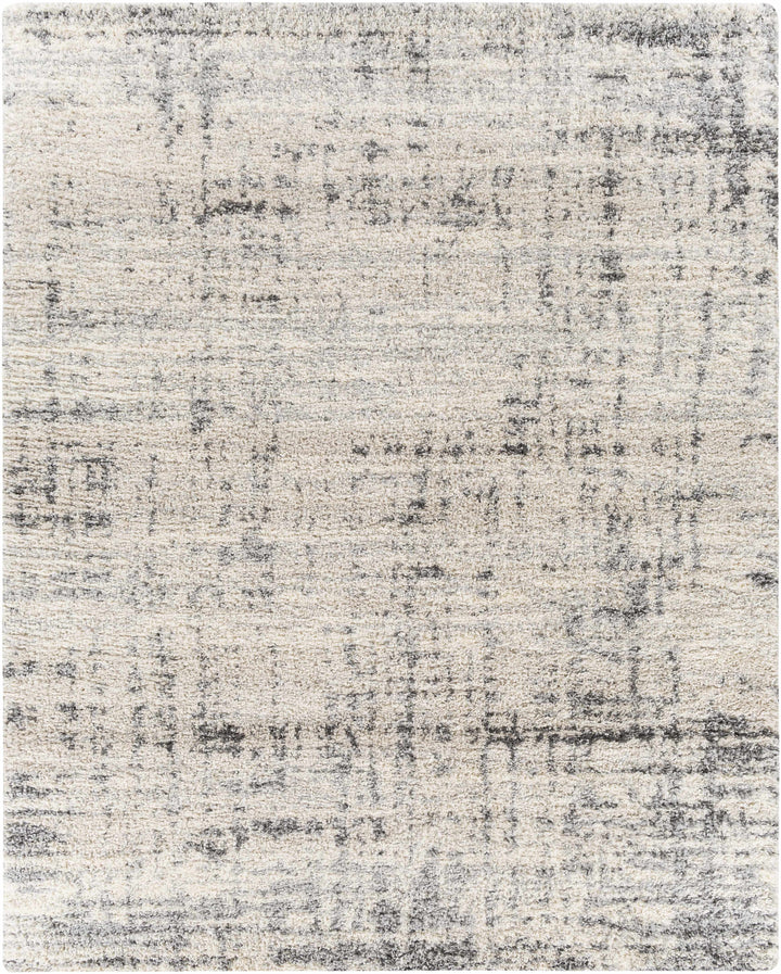 Calsib Ivory And gray Modern Abstract Design Area Rug