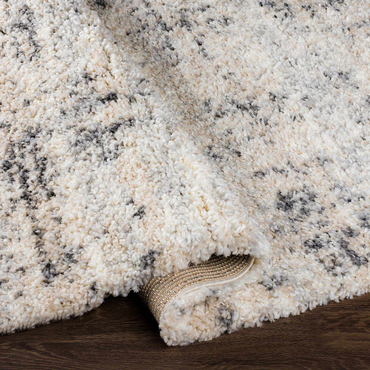 Calsib Ivory And gray Modern Abstract Design Area Rug