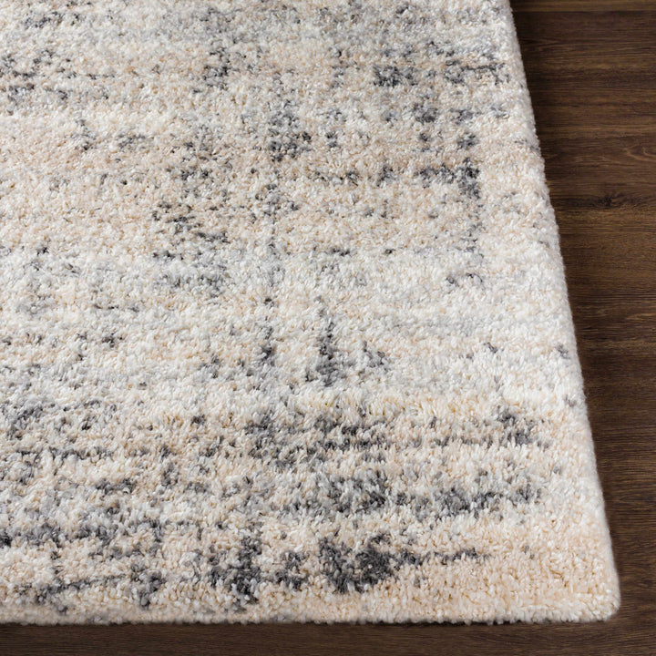 Calsib Ivory And gray Modern Abstract Design Area Rug