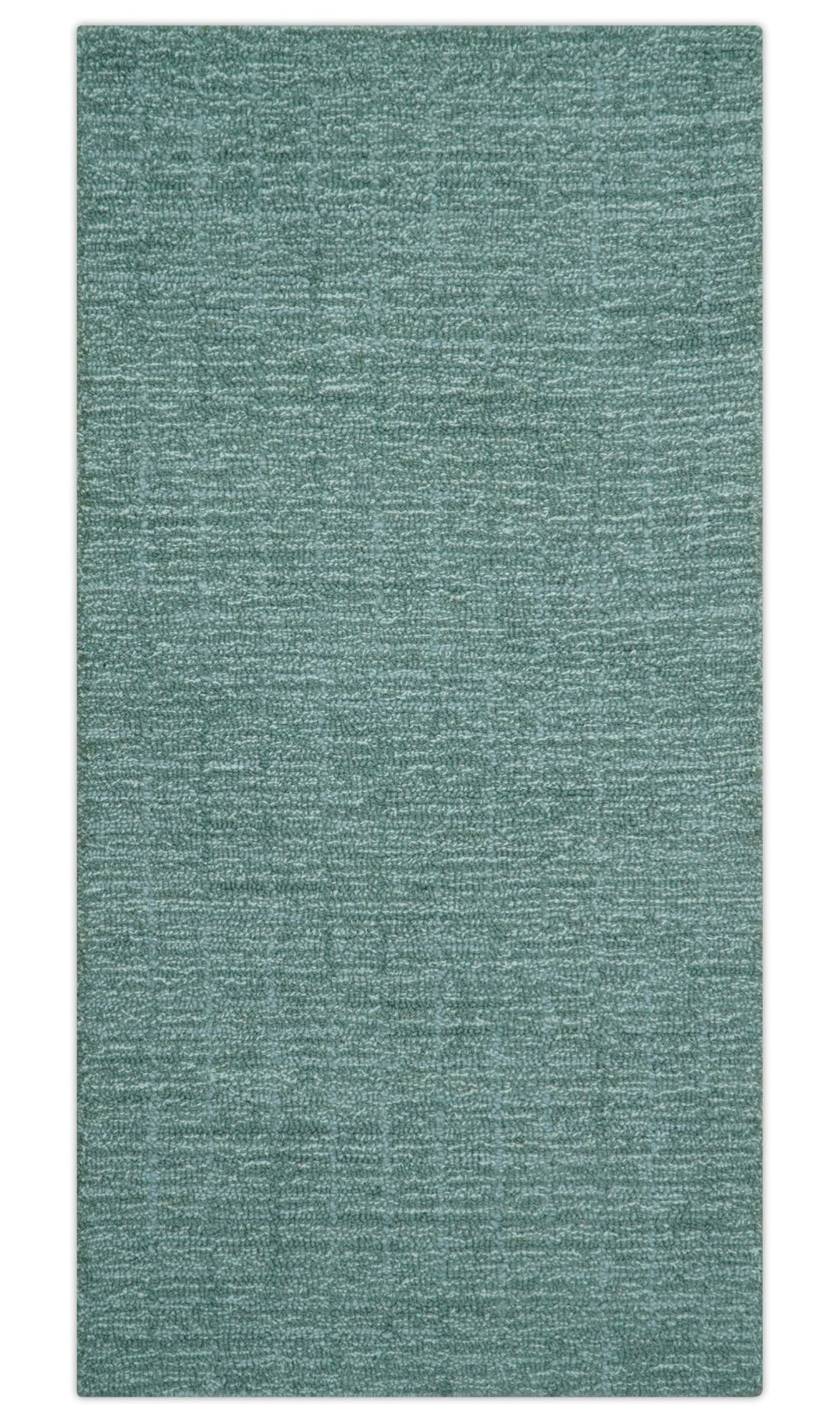 Cam Custom Made Modern Style Teal Hand Tufted Wool Rug - The Rug Decor