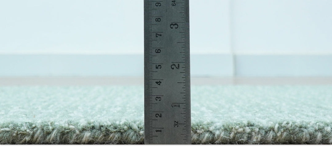 Cam Custom Made Modern Style Teal Hand Tufted Wool Rug - The Rug Decor