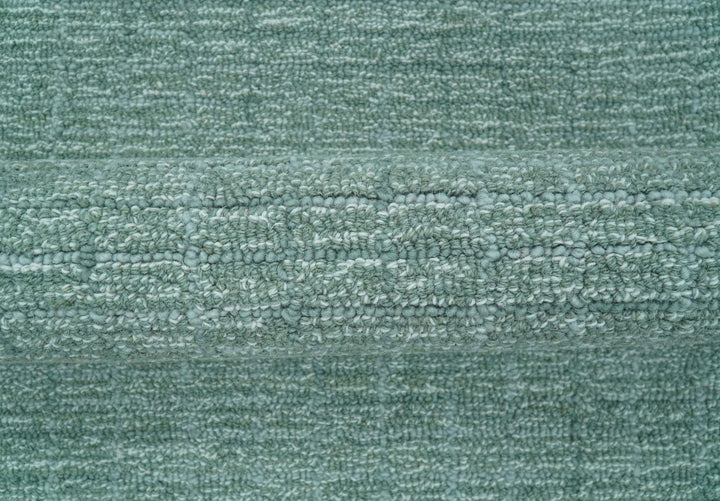 Cam Custom Made Modern Style Teal Hand Tufted Wool Rug - The Rug Decor