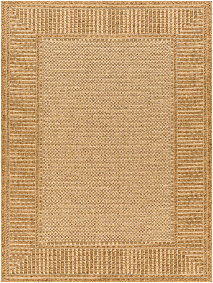 Camel And Beige Flatweave Faux Jute Rug - The Rug Decor