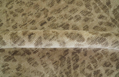 Camel and Taupe Modern leopard Design 8x10 Hand knotted wool area rug - The Rug Decor